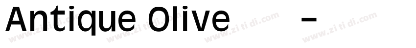 Antique Olive 常规斜体字体转换